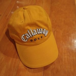 Callaway Golf Cap Yellow Adjustable